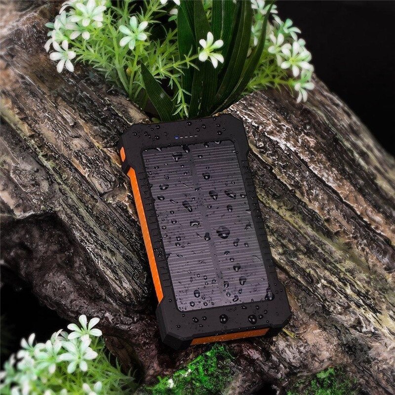 Portable 30000mAh Solar Power Bank Large-Capacity Mobile Phone Charger LED Outdoor Travel PowerBank for IPhone Xiaomi Samsung 11