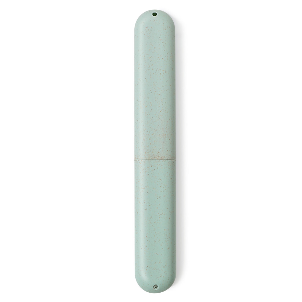 Health Tooth Brushes Protector Portable Travel Toothbrush Box Toothbrush Tube Cover Case Wheat Straw 1pc Dustproof – Blue 2
