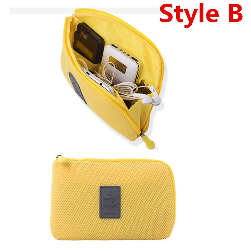 Travel Accessory Cable Bag Portable Digital USB Electronic Organizer Gadget Case Travel Cellphone Charge Mobile Charger Holder 12