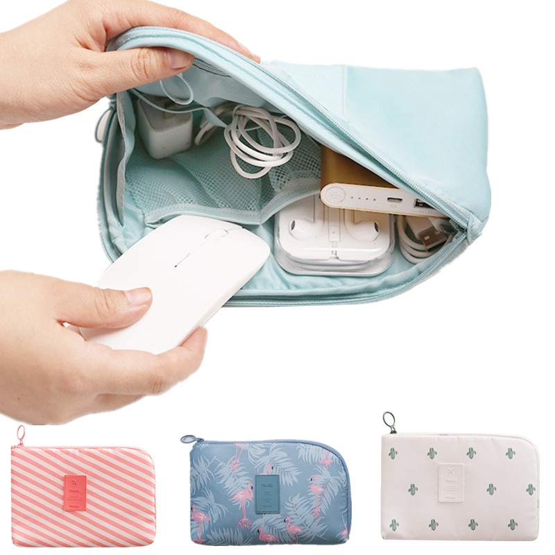 Travel Accessory Cable Bag Portable Digital USB Electronic Organizer Gadget Case Travel Cellphone Charge Mobile Charger Holder 6